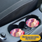 Beautiful fairy wings coaster. Elegant ethereal fantasy car mat. Decorative moonlit fairy drink pad. Dreamy celestial-themed coaster
